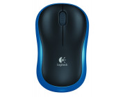 Logitech Wireless Mouse M185 Blue, Optical Mouse for Notebooks, Nano receiver, Blue/Black, Retail